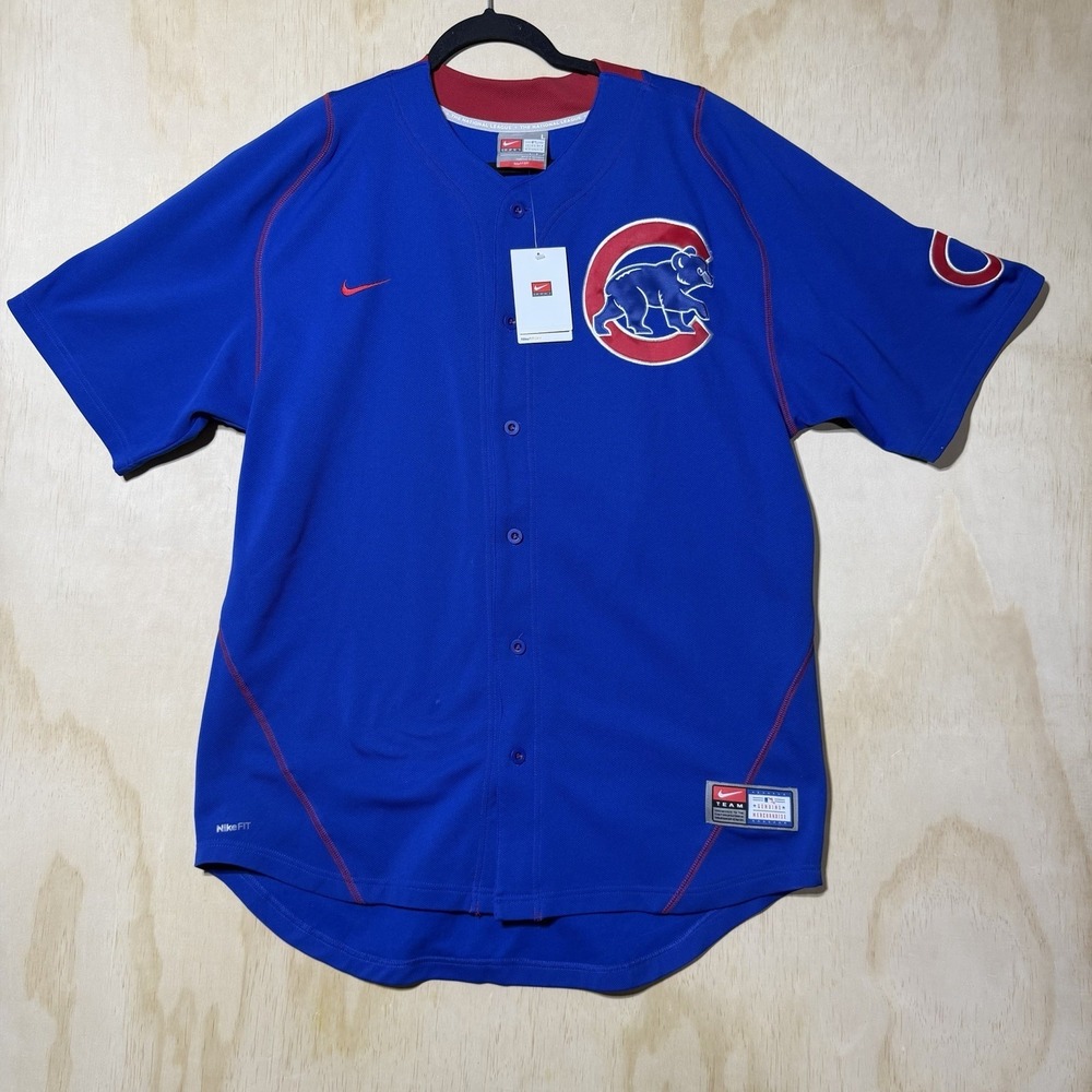 Nike Chicago Cubs Derrek Lee #25 Jersey Size Large‎ NWT Blue MLB Baseball